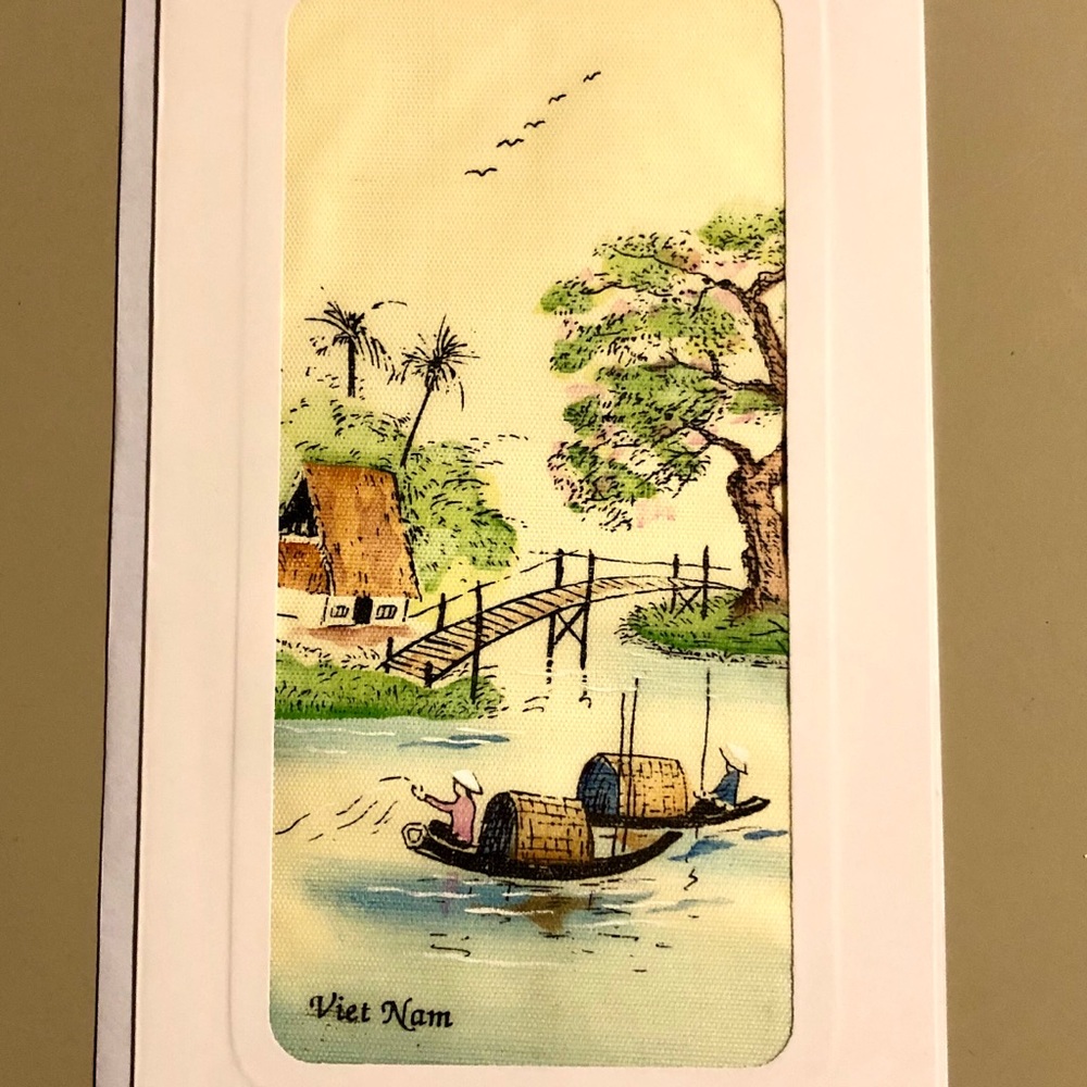 Vintage Set of cards with envelope silkscreen